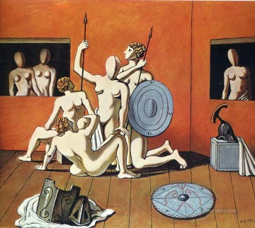 gladiadores Giorgio de Chirico Surrealismo Pinturas al óleo